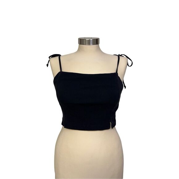 American Threads Crop Top Halter Top - Picture 1 of 6
